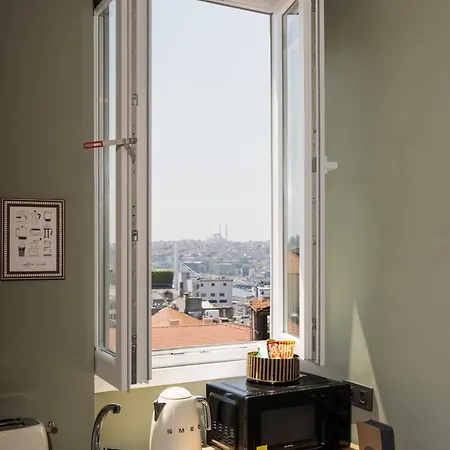 Sea View 2br 50m To Galata Tower Ac Appartement
